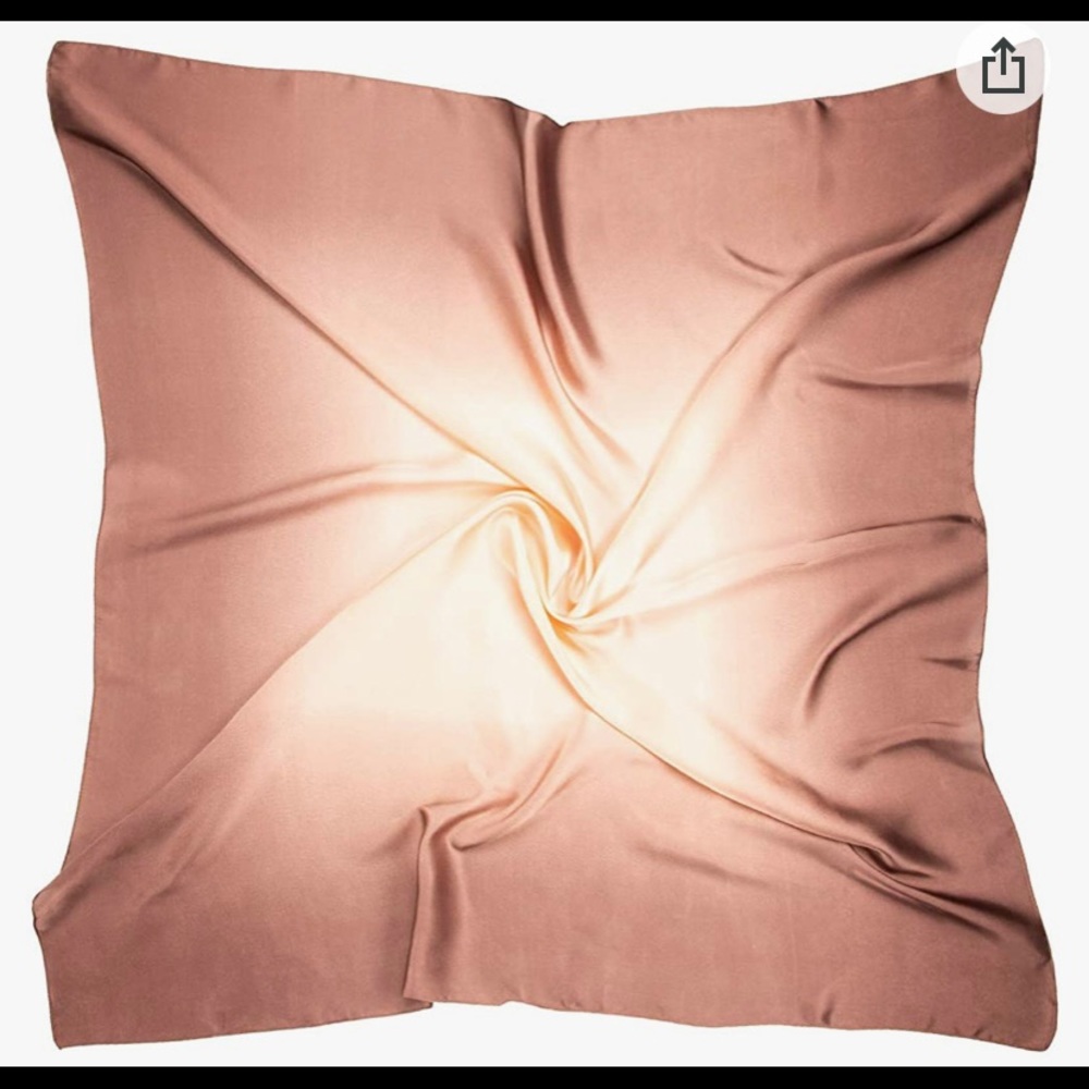 Rose Gold Silk Scarf